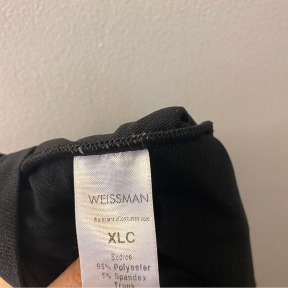 WEISSMAN Dance costume red sequin one sleeve Electricity 12208 XLC child - Picture 10 of 12